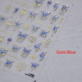 Butterfly Nail Stickers, Butterfly Nail Decals, Butterfly Nail Art, 3D Nail Stickers,Aesthetic Manicure, DIY Nails, Nail Stickers